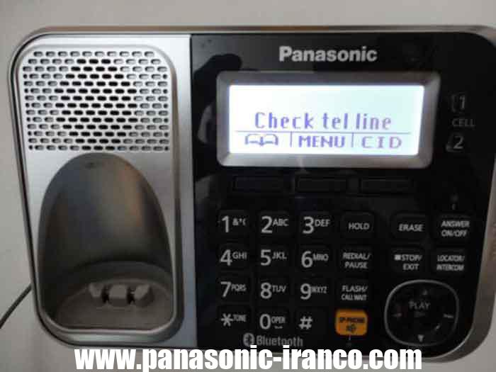 پیغام Check Tel Line در تلفن پاناسونیک چیست؟